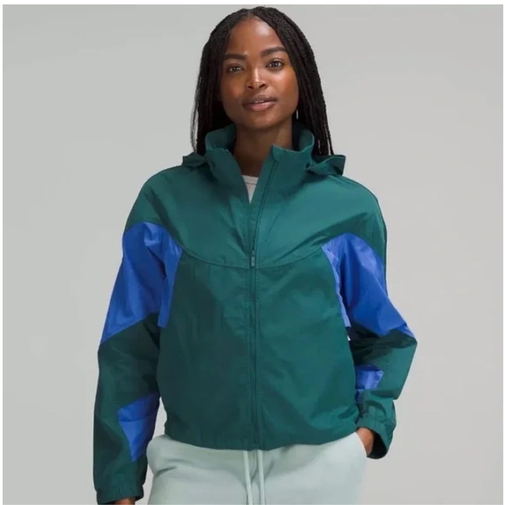 Lululemon Jacket Evergreen Cropped Full-Zip Hoodie